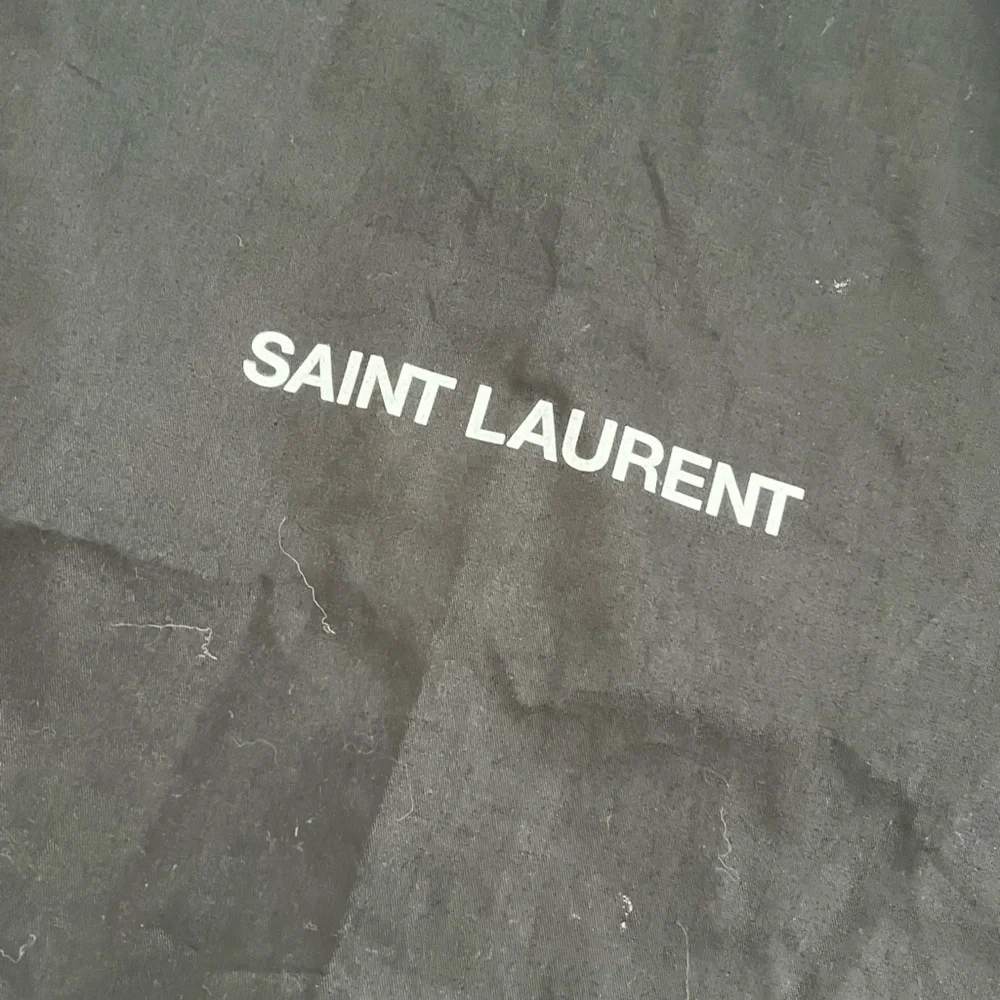 Saint Laurent Black and Cream Cloth Garment Bags. 24X64